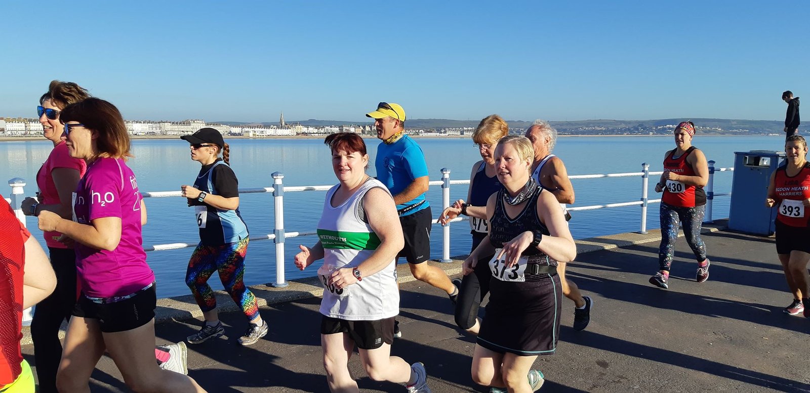 WSPH amonst the runners Weymouth 10