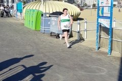 Nicky running home